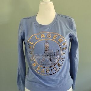 Karl Lagerfeld Lavender Sweatshirt with Gold Logo